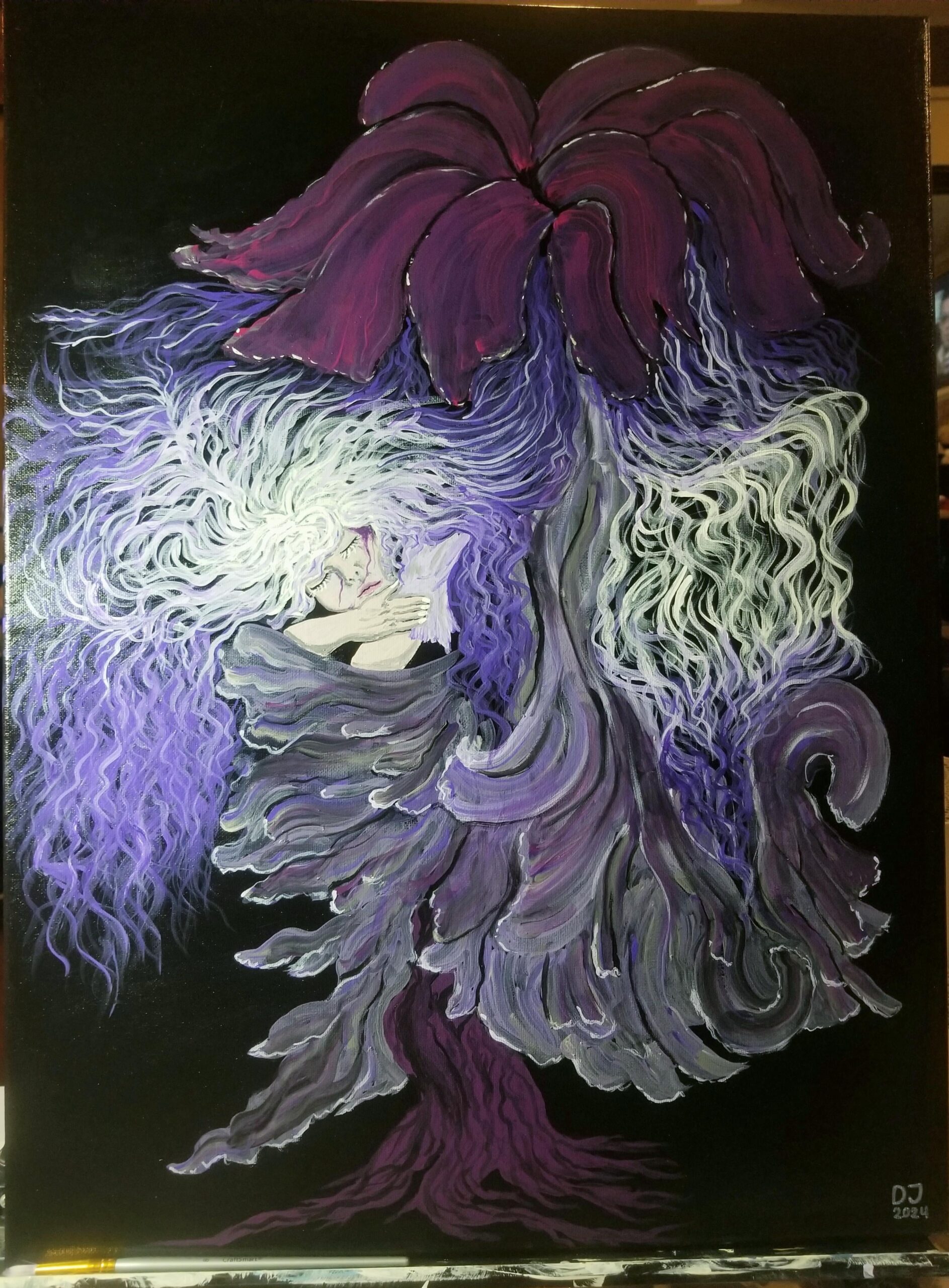 My painting of St Trina from Elden Ring My painting of St Trina from Elden Ring