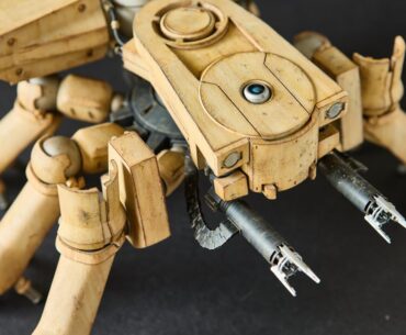 Spider Tank from iconic anime Ghost in the Shell T08A2. Fully custom project (3D model/SLA print /hand painting). 1/28 scale by me