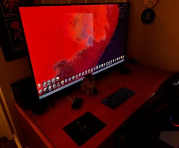 Finally got a corner of the apartment setup for gaming