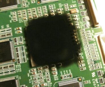 Repairing a $1,500 display by holding a specific chip over an open candle flame.  About a year after I'd bought my Gateway XHD3000, it started having issues. The fix was to re-flow the solder on this chip. It worked!