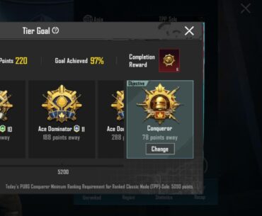 I'm some points away from conqueror. Question :- do I have to maintain conqueror for whole season to get title?? Q2 :- will I immediately promoted to conqueror after reaching given points????