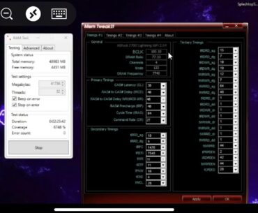 What trfc and trfcsb should I be shooting for at 7733 2x24?