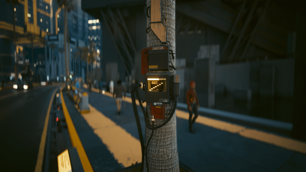 This has been bugging me for a while, what are these things that are attached to practically every palm tree in Night City?