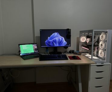 Cozy White Utespelare Setup