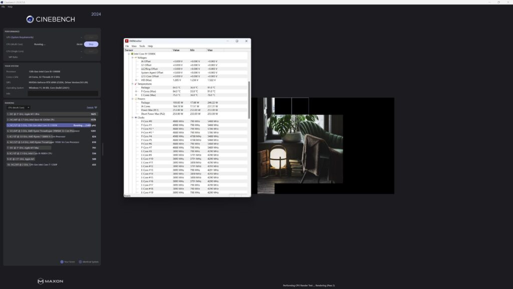 i9 13900k really poor Cinebench 24 multi-cpu score?!