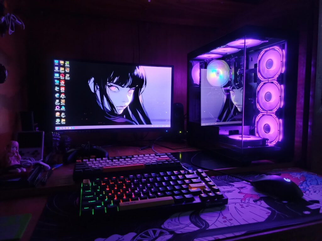 Pretty happy with what I built, a pretty entry level gaming PC that looks simple and neat.