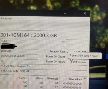 How many hours are on your hdd?