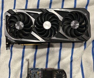 My current 3090 vs one of  my dads first desktops in the early 2000's