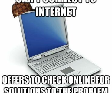 When your computer is too smart for its own good: troubleshooting the connection with no connection.