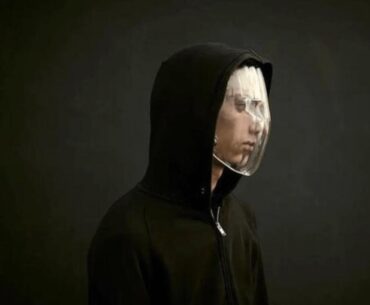 A mask made to block AI facial recognition from all angles