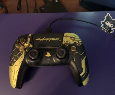 It was my anniversary today and my boyfriend got me a Custom Cyberpunk ps5 controller. I love it so much.