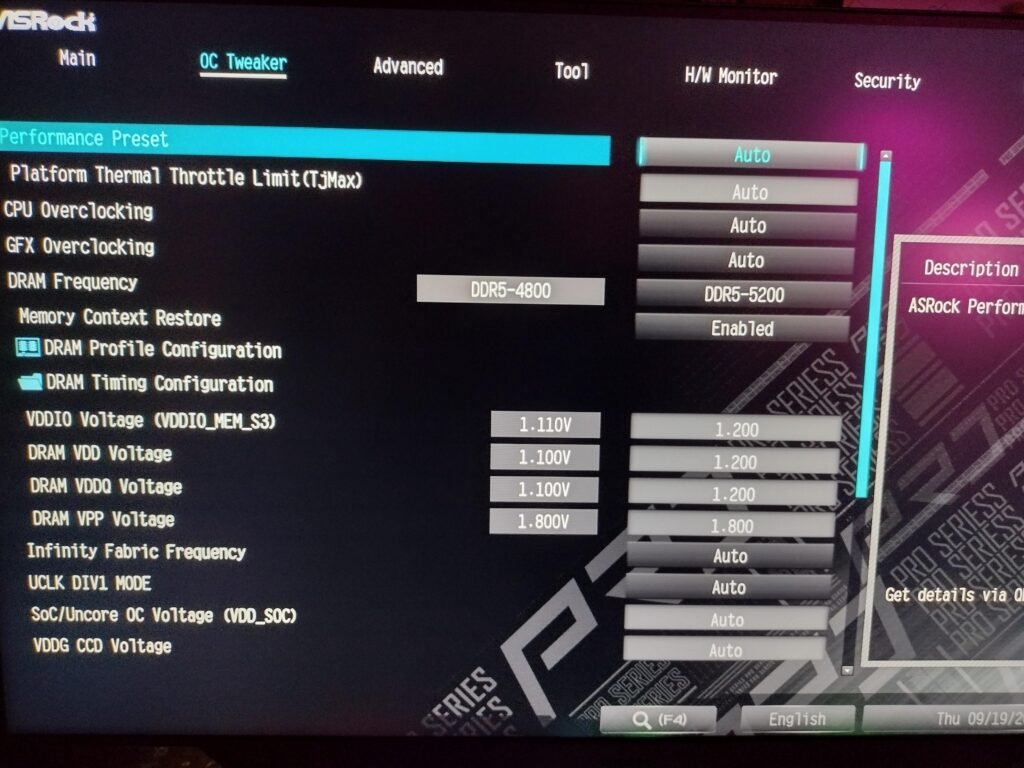 DDR5 Overclock