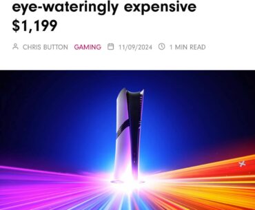 The price of the PS5 Pro in Australia. The disc drive is another $159 (sold out).