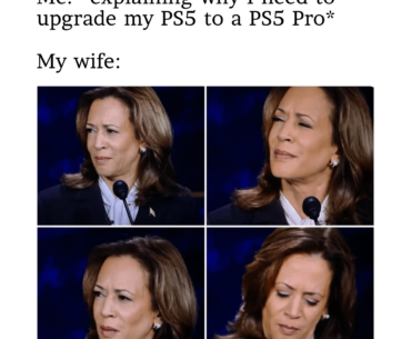 *tremendous graphics* Those other PS5s, when they’re sending us their graphics, they’re not sending us their best.