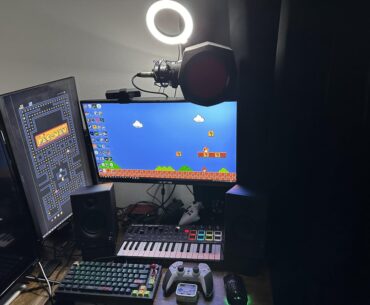 Gaming, Streaming Music Setup. How can I improve the cable management?