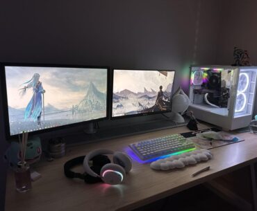 Took some self care time and finally set up my monitor arms