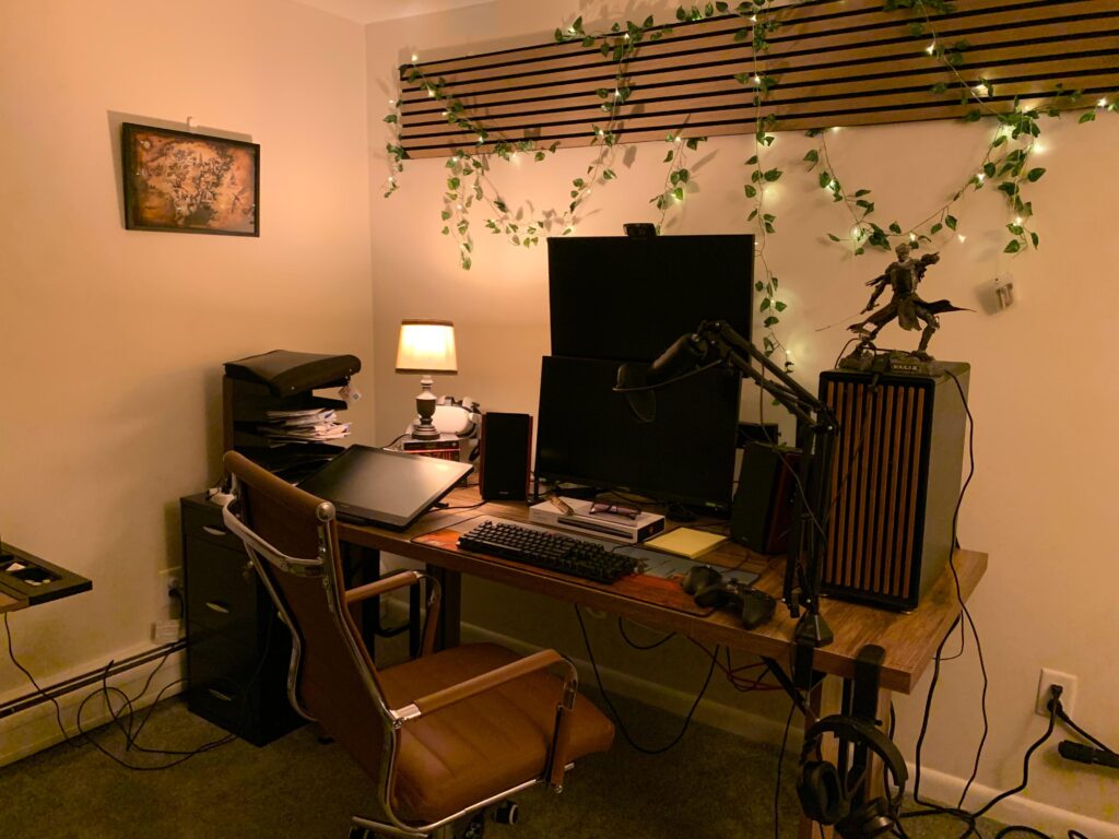 Final Update - Finished setup last night! (Wires part of jungle vine aesthetic obv.)