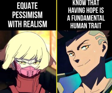 Two sides of the same coin: pessimism vs. hope, but it's all part of being human.