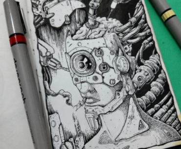 Check-up - old art, made in sketchbook