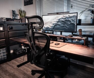 current desk setup. (second desk)