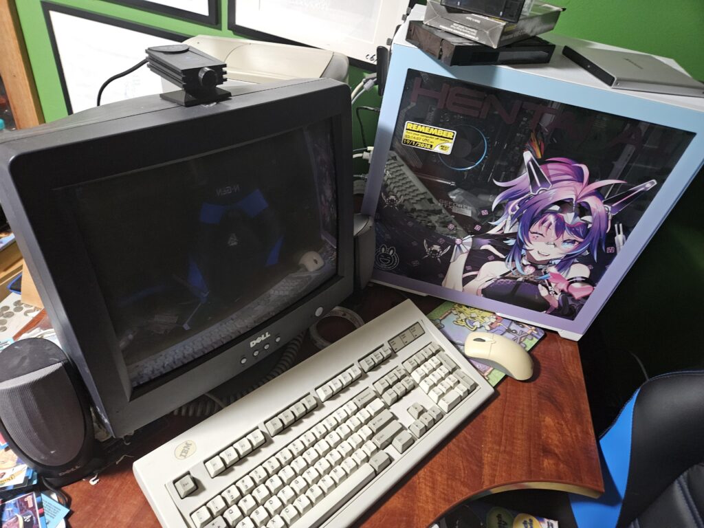 I nickname my setup "old meets new"