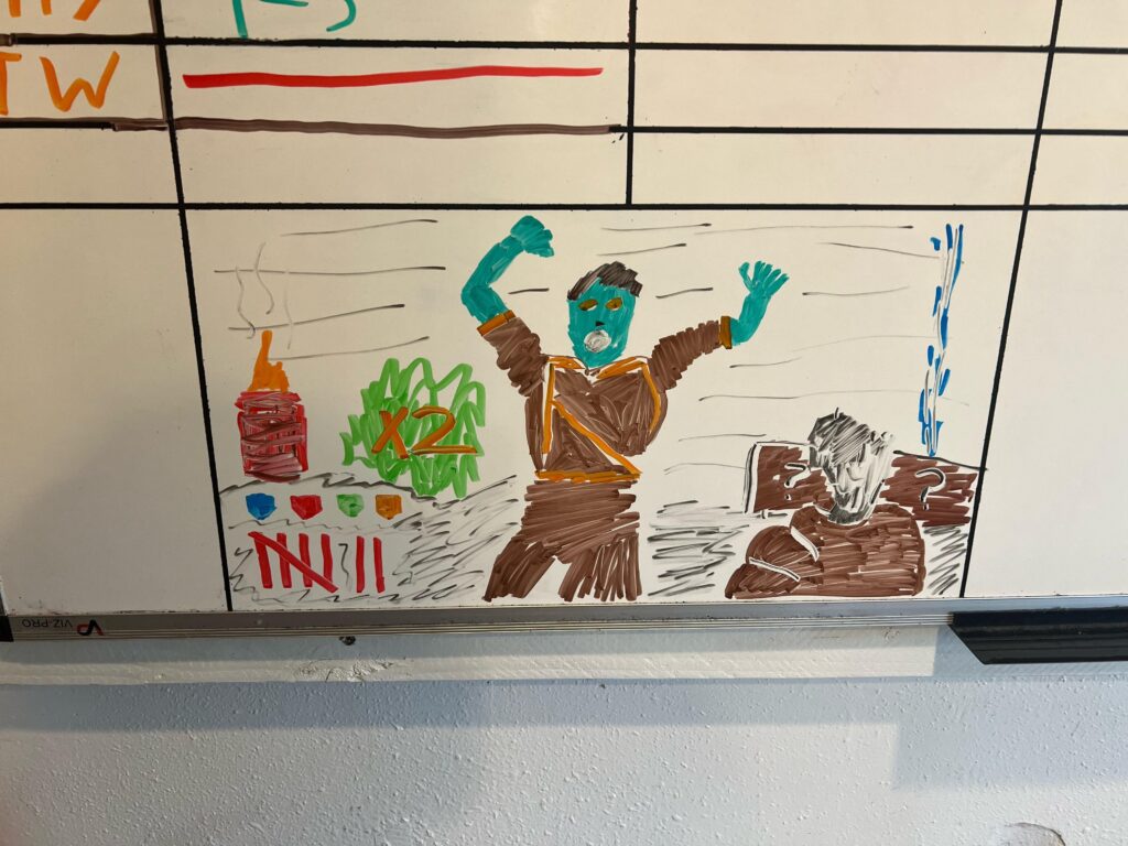 Drew this on the board at work