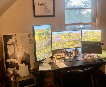 My WFH Spreadsheet Jockey Setup