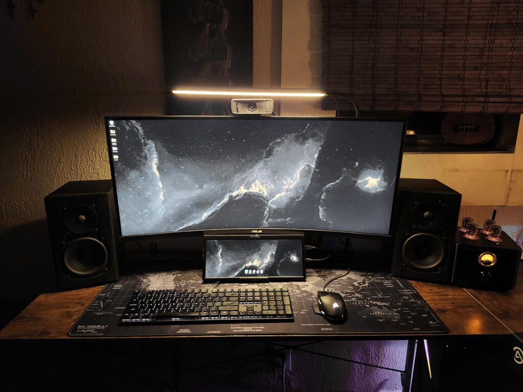 Finally got the ultrawide and MK's set up