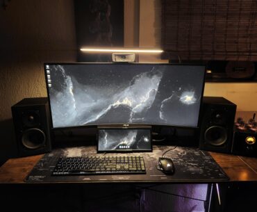 Finally got the ultrawide and MK's set up