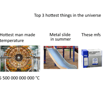 Top 3 hottest things in the universe