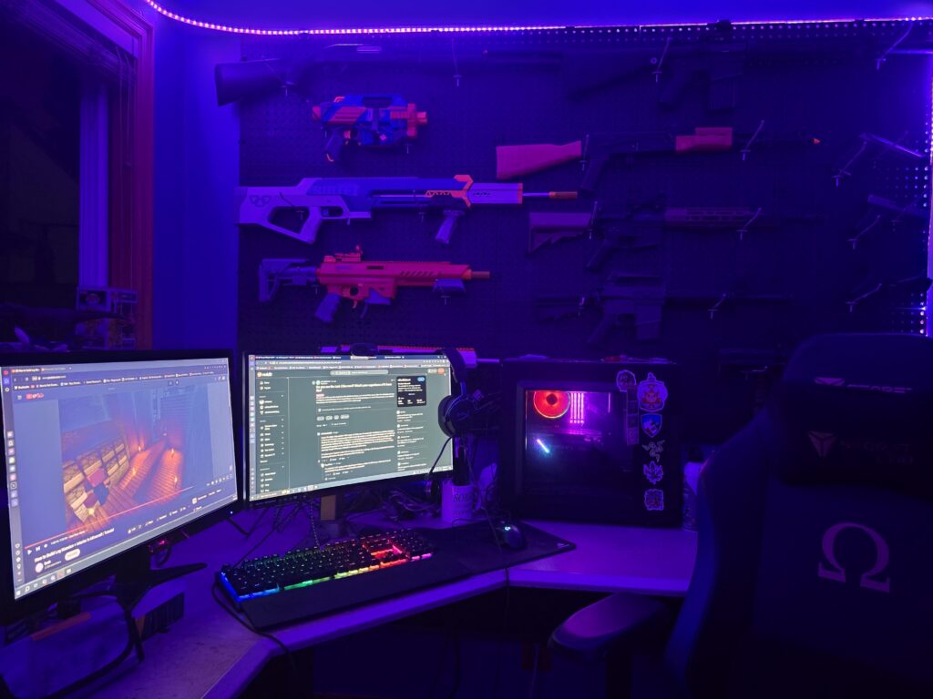 Pew pew all day, pew pew all night