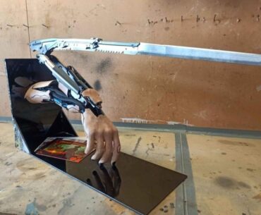 My handmade 1:1 scale Cyberpunk 2077 Mantis Blade