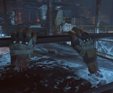 Do we ever get an answer to Takeo's dismembered hands in DE?
