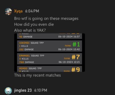 Jingles 23 still YAK spotting in 2024 💀💀