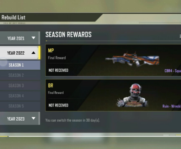 Which ranked season should I rebuild? Any recommendations.