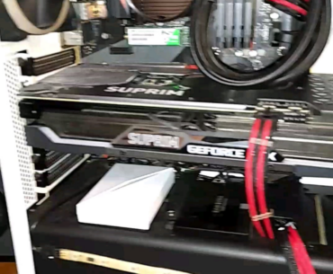Upgraded from 1080ti to 3070ti. I've less than 1mm room in this relic of a case now. Super chuffed.