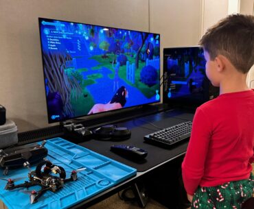 Built my wife an office PC so that I could have a dedicated gaming space. This is the result; At least we have a future member.