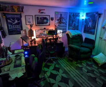 Bought our first house and finally had a finished basement to build my mancave.... And have room for my wife too of course