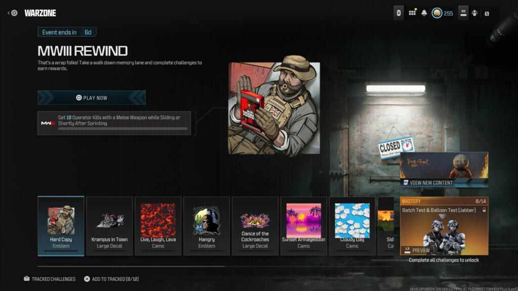 Is the new rewind event actually mp only?