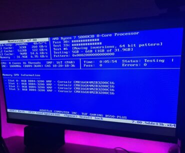 first time overlooking ram beyond the xmp profile from 3200mhz to 3600mhz