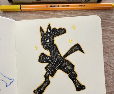 [OC] Cosmic Shiny Lucario 💢