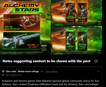 Alright, hit em with the Community Note.