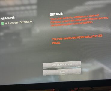 COD just isn’t what it used to be. Asked a dude if he liked sucking farts from assholes or if he just sucked dick for a living. Obviously this isn’t my first offense. But it makes me laugh that they can detect this shit but not the walling and aimbotting