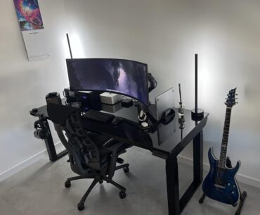 Current setup - any desk shelves with rack mounts?
