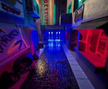 Cyberpunk Themed Booknook I Made