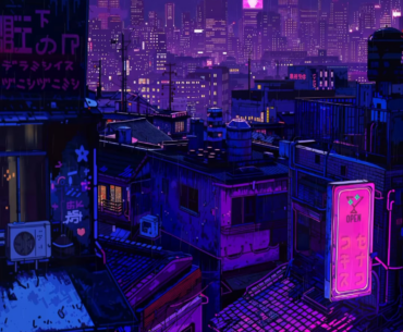 Another quiet Neon Street- Live Wallpaper for your Smartphone