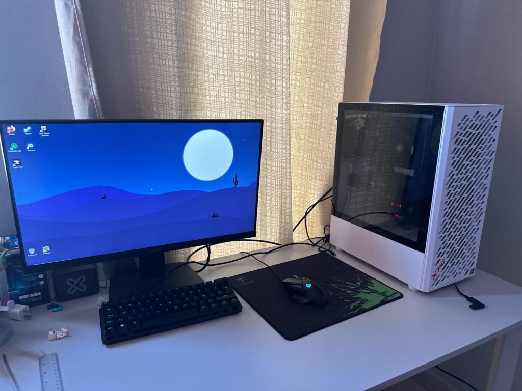 Beware mortals, for this pc can barely run fortnite at mid settings