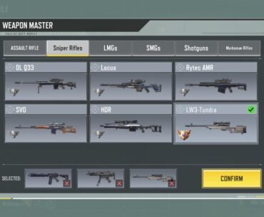5 snipers are now iron and I’m still working on the L3 tundra