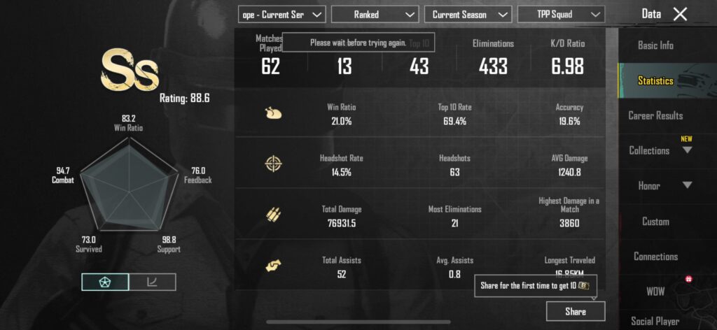 Anyone wanna play miramar? MY KD IS DROPPING AND I NEED GOOD TEAMMATES