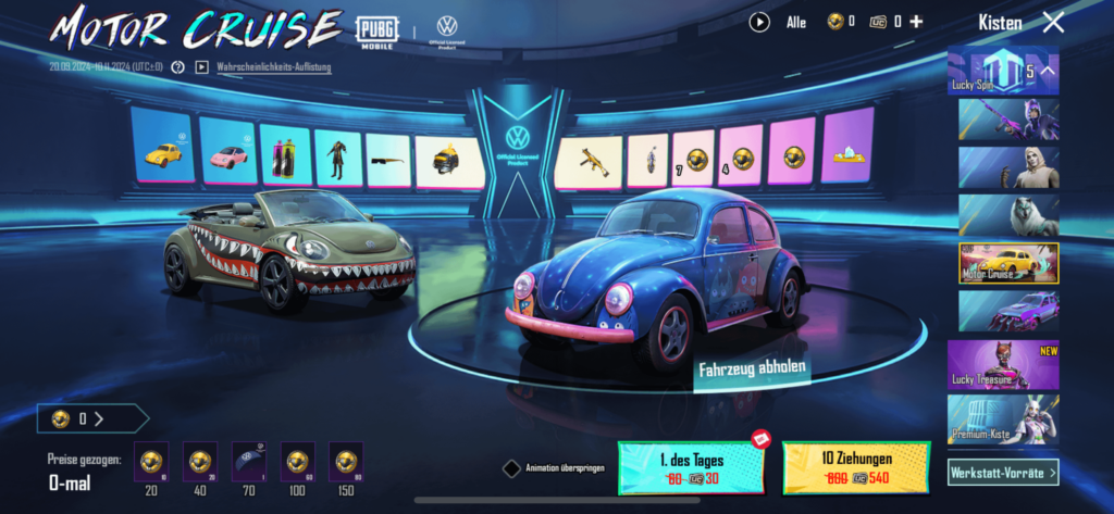 I've never seen the VWs in the game, although VW must have paid a lot for the placement.